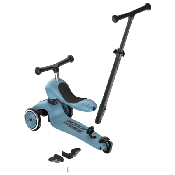 Trotinetă pentru copii cu trei roți Scoot and Ride Highwaykick 1 Push and Go () 50 kg/ Blue photo 5