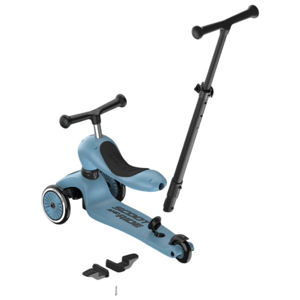 Trotinetă pentru copii cu trei roți Scoot and Ride Highwaykick 1 Push and Go () 50 kg/ Blue photo 5