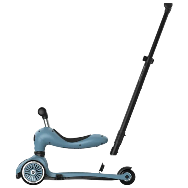 Trotinetă pentru copii cu trei roți Scoot and Ride Highwaykick 1 Push and Go () 50 kg/ Blue photo 6