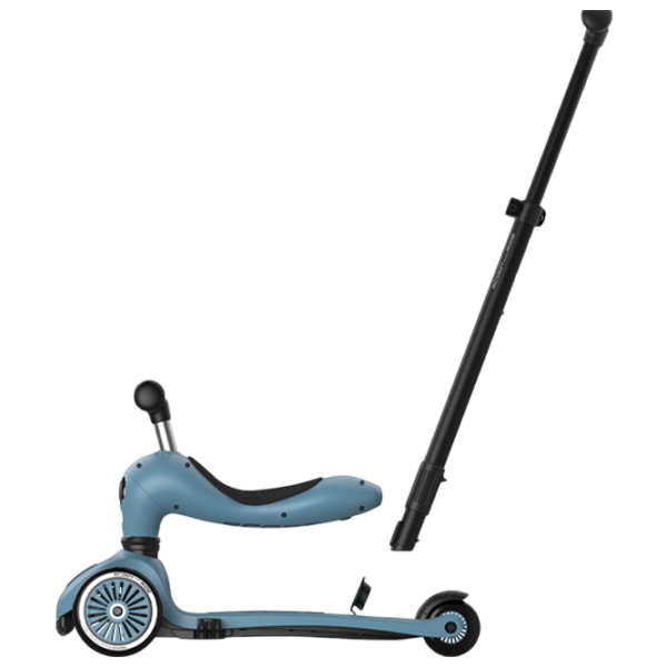 Trotinetă pentru copii cu trei roți Scoot and Ride Highwaykick 1 Push and Go () 50 kg/ Blue photo 6
