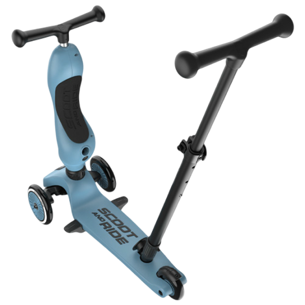 Trotinetă pentru copii cu trei roți Scoot and Ride Highwaykick 1 Push and Go () 50 kg/ Blue photo 9