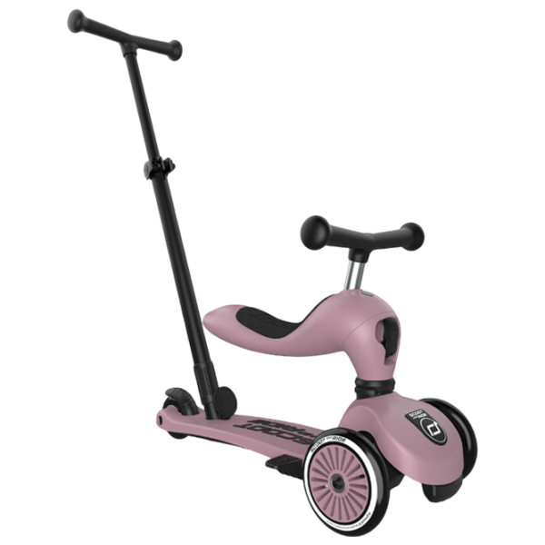 Trotinetă pentru copii cu trei roți Scoot and Ride Highwaykick 1 Push and Go () 50 kg/ Pink photo 1