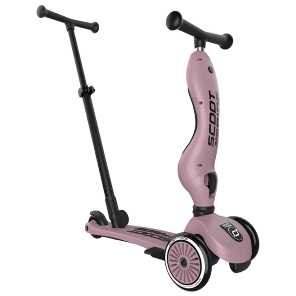 Trotinetă pentru copii cu trei roți Scoot and Ride Highwaykick 1 Push and Go () 50 kg/ Pink photo 2