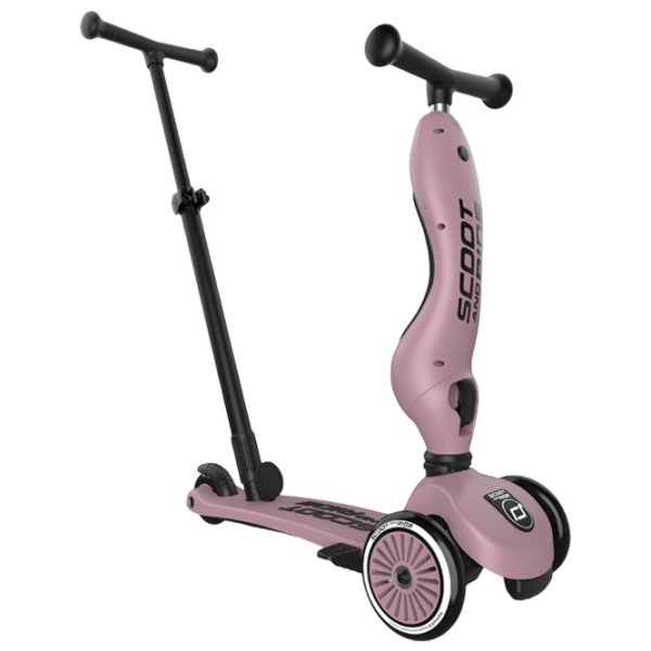 Trotinetă pentru copii cu trei roți Scoot and Ride Highwaykick 1 Push and Go () 50 kg/ Pink photo 2