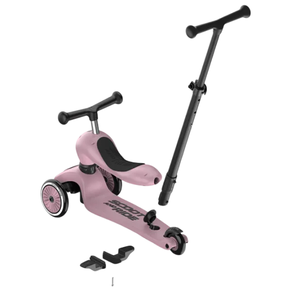 Trotinetă pentru copii cu trei roți Scoot and Ride Highwaykick 1 Push and Go () 50 kg/ Pink photo 5