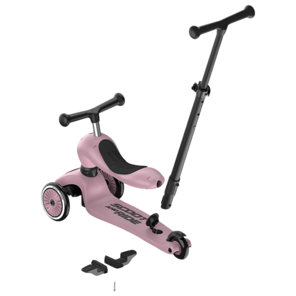 Trotinetă pentru copii cu trei roți Scoot and Ride Highwaykick 1 Push and Go () 50 kg/ Pink photo 5