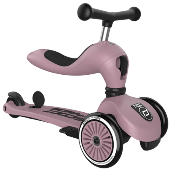 Trotinetă pentru copii cu trei roți Scoot and Ride Highwaykick 1 Push and Go () 50 kg/ Pink photo 6