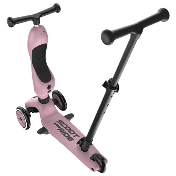 Trotinetă pentru copii cu trei roți Scoot and Ride Highwaykick 1 Push and Go () 50 kg/ Pink photo 8