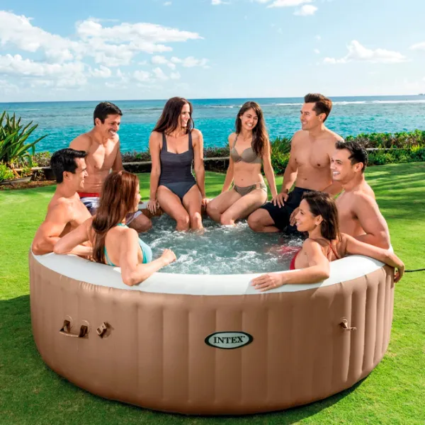 Бассейн Intex 28412 1339 л/ Джакузи/ Светло-коричневый photo 6