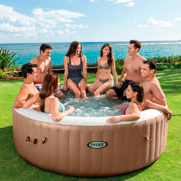 Бассейн Intex 28412 1339 л/ Джакузи/ Светло-коричневый photo 6