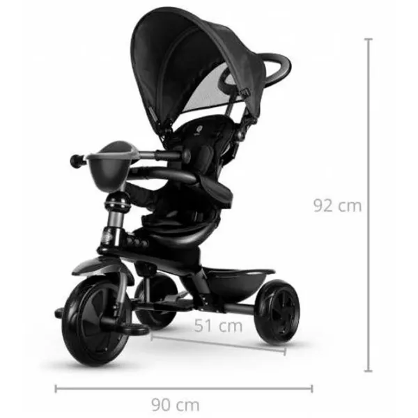 Triciclu Qplay Cosy 25 kg / Black photo 7 Triciclu Qplay Cosy 25 kg / Black photo 7