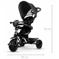Triciclu Qplay Cosy 25 kg / Black photo 7
