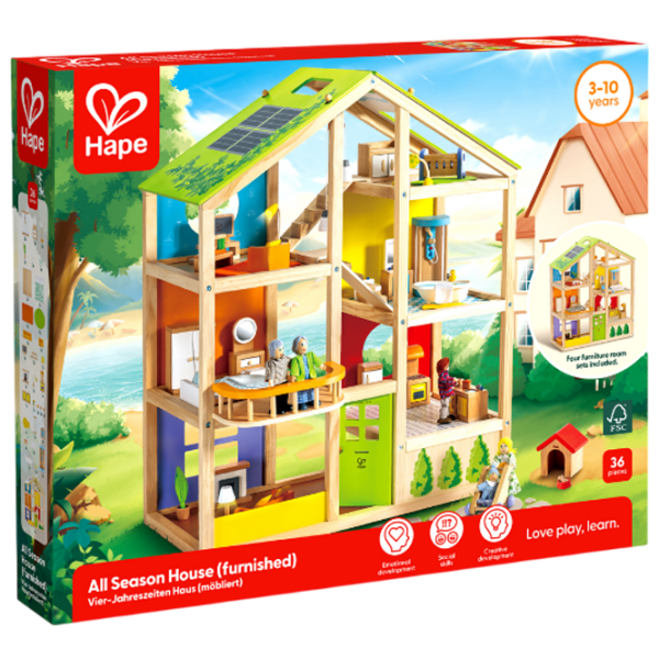 Căsuță pentru păpuși Hape All Season House E3401 accesorii pentru păpuși / 3+ photo 3 Căsuță pentru păpuși Hape All Season House E3401 accesorii pentru păpuși / 3+ photo 3