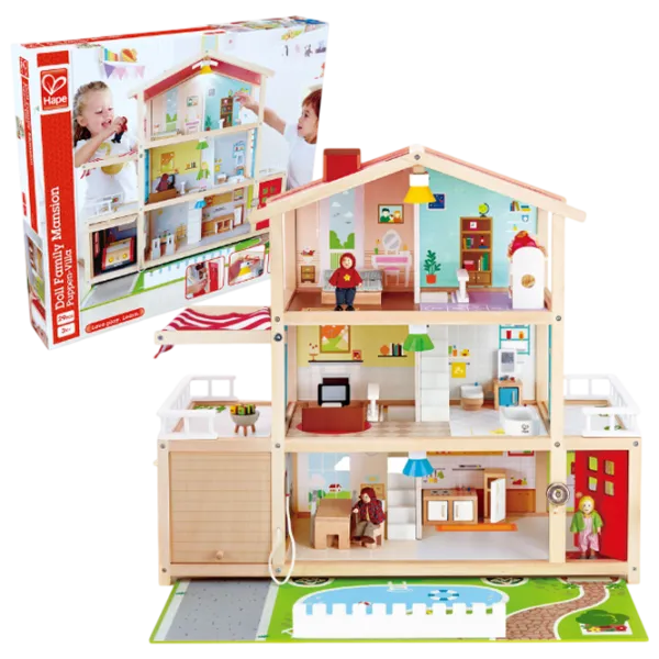 Căsuță pentru păpuși Hape Family Residence E3405 accesorii pentru păpuși / 3+ photo 1