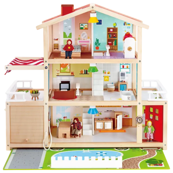 Căsuță pentru păpuși Hape Family Residence E3405 accesorii pentru păpuși / 3+ photo 2