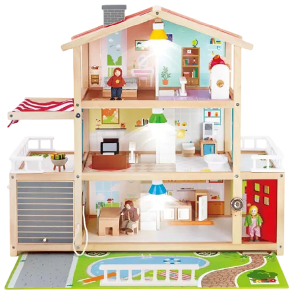 Căsuță pentru păpuși Hape Family Residence E3405 accesorii pentru păpuși / 3+ photo 3