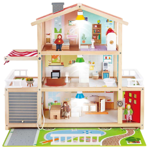 Căsuță pentru păpuși Hape Family Residence E3405 accesorii pentru păpuși / 3+ photo 3