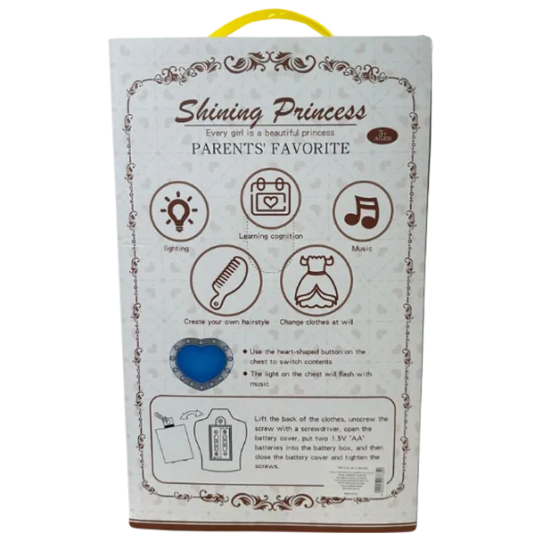 Păpușă Essa Toys Shining Princess YL005-B8 model / 3+ photo 3