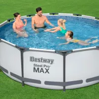 Бассейн Bestway 56260BW 9150 л/ Каркасный/ White Gray photo 3