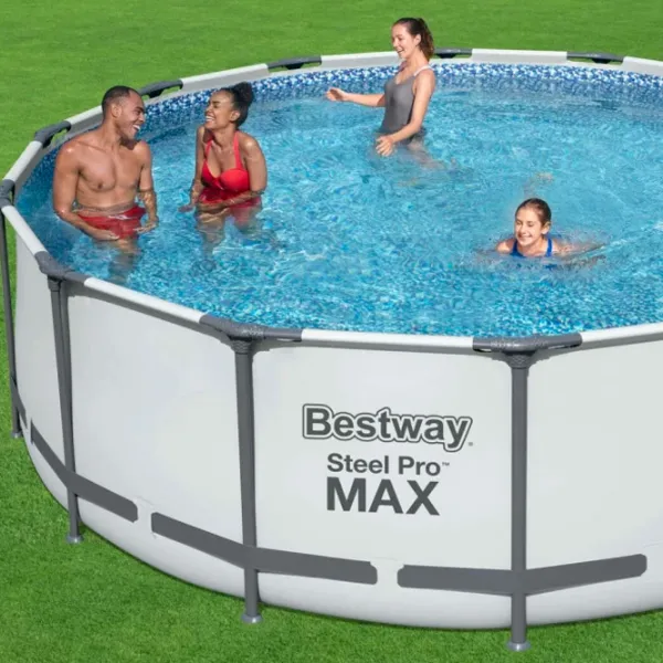 Piscină Bestway 56260BW 9150 l/ Cu cadru/ White Gray photo 4 Piscină Bestway 56260BW 9150 l/ Cu cadru/ White Gray photo 4