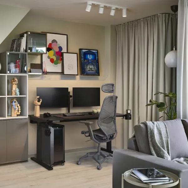 Masă gaming Ikea Utmaning MDF / Black photo 7