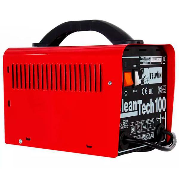 Aparat pentru curățarea inoxului după sudare TELWIN CLEANTECH 100 220 V semiautomat (MIG/MAG) , cu gaz inert (TIG) / Red photo 3