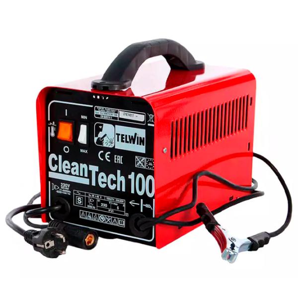 Aparat pentru curățarea inoxului după sudare TELWIN CLEANTECH 100 220 V semiautomat (MIG/MAG) , cu gaz inert (TIG) / Red photo 4
