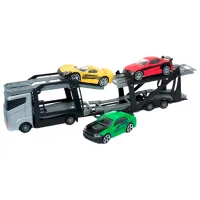 Грузовик Teamsterz Car Transporter with Cars 1373621 / / Черный Разноцветный photo 4