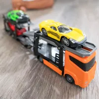 Грузовик Teamsterz Car Transporter with Cars 1373621 / / Черный Разноцветный photo 5