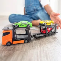 Грузовик Teamsterz Car Transporter with Cars 1373621 / / Черный Разноцветный photo 6