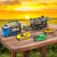 Грузовик Teamsterz Car Transporter with Cars 1373621 / / Черный Разноцветный photo 7
