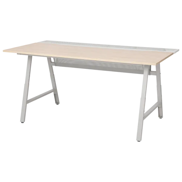 Компьютерный стол Ikea Utespelare МДФ / Grey photo 1