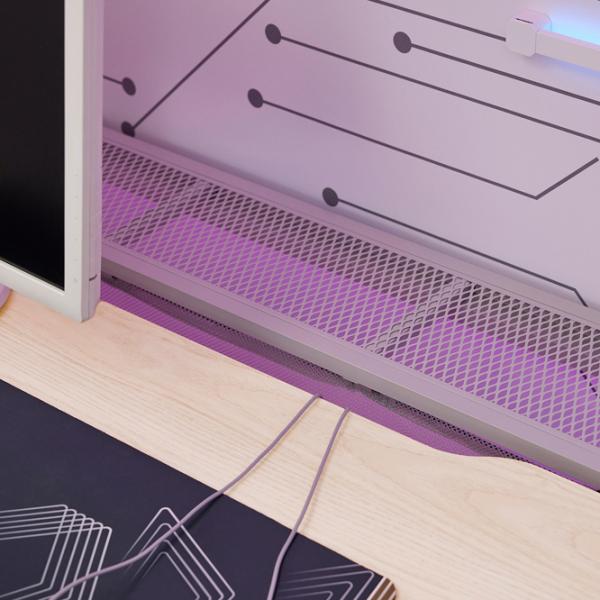 Компьютерный стол Ikea Utespelare МДФ / Grey photo 5