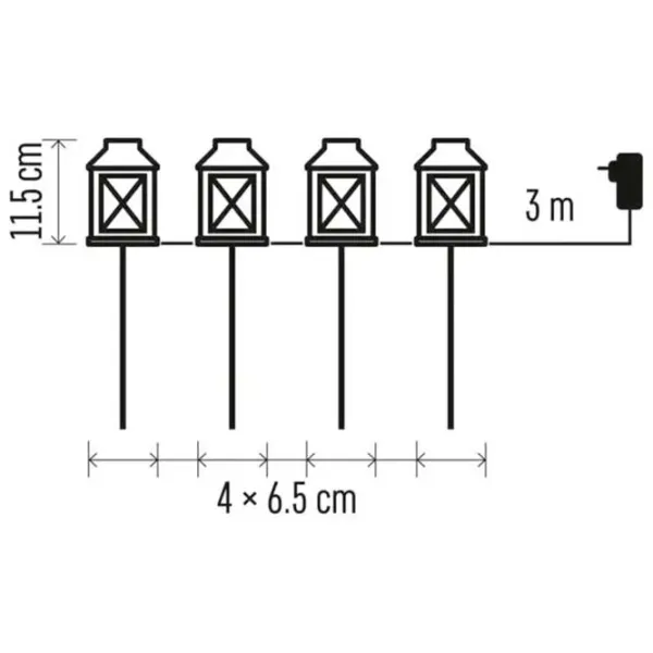 Felinar decorativ EMOS DCLC01 White / LED photo 3