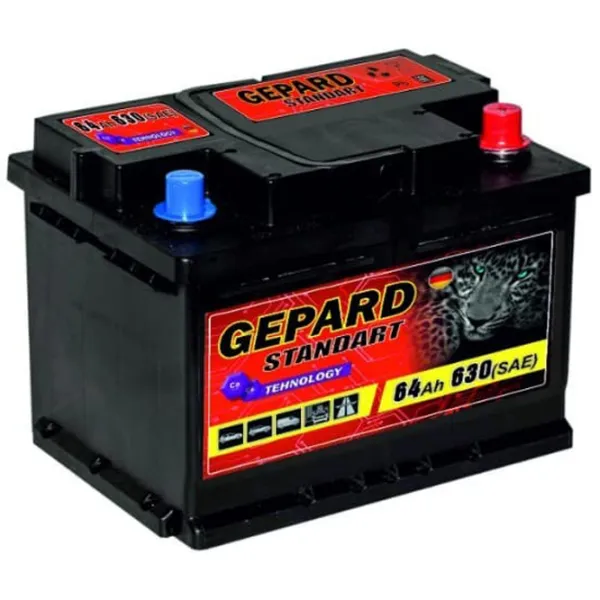 Авто аккумулятор Gepard Standart 630A / 63 Ач  photo 1