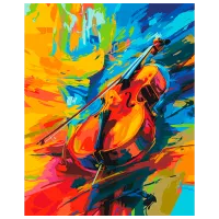 Pictură pe numere BrushMe Simfonia culorilor BS54035FC 50 x 40 cm / Verticală