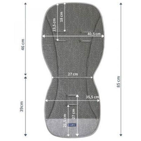 Матрасик для коляски Zaffiro Airy Wool  Шерсть, Полиэстер / Нет рисунка / Серый photo 5