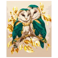 Pictură pe numere BrushMe Înțelepciunea smaraldului BS54124FC 50 x 40 cm / Verticală