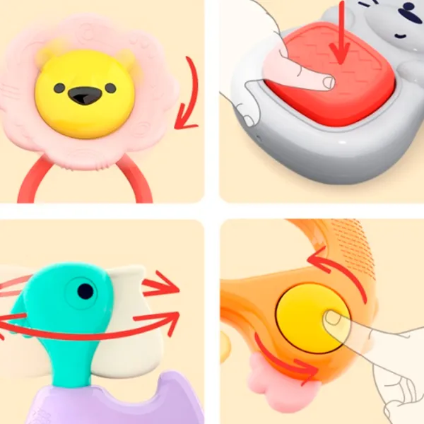 Jucărie pentru dentiție Hola Toys E318A de la 0 luni photo 4