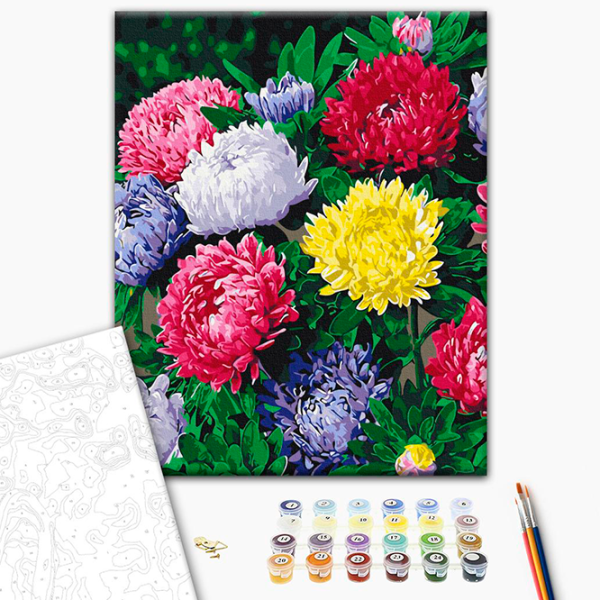Картина по номерам BrushMe Яркие астры BS54120FC 50 x 40 см / Вертикальная photo 3 Картина по номерам BrushMe Яркие астры BS54120FC 50 x 40 см / Вертикальная photo 3