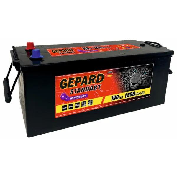 Авто аккумулятор Gepard Standart 1250A / 190 Ач  photo 1