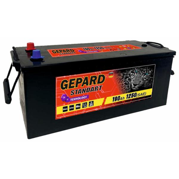 Авто аккумулятор Gepard Standart 1250A / 190 Ач  photo 1