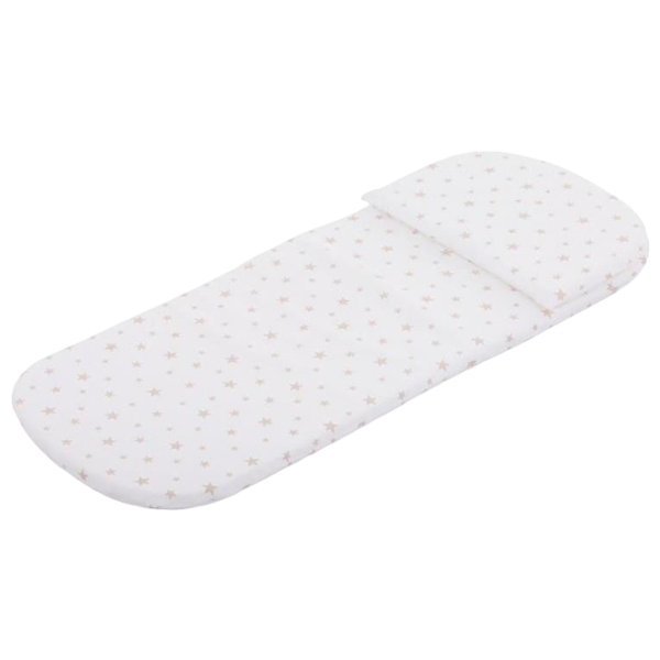 Матрасик для коляски Chipolino Memory Foam  Хлопок, Пена / Звезды / Белый photo 1
