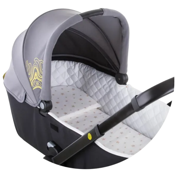 Матрасик для коляски Chipolino Memory Foam  Хлопок, Пена / Звезды / Синий photo 2