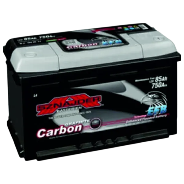 Авто аккумулятор Sznajder Carbon EFB 750A / 85 Ач  photo 1