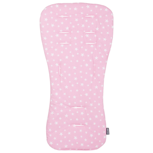 Матрасик для коляски Chipolino VVPAD02402PINK  Хлопок, Полиэстер / Звезды / Розовый photo 1