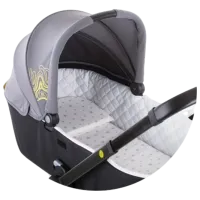 Salteluța pentru cărucior Chipolino VVMAT02105PLGR Bumbac, Spumă / Stele / Gray photo 2