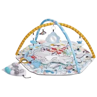 Игровой коврик KinderKraft Smartplay Sea (SEAKPSMSE00MUL0000) 0+/ Круглый/ Серый