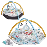 Covoraş pentru joc KinderKraft Smartplay Sea (SEAKPSMSE00MUL0000) 0+/ Rotund/ Gray photo 2