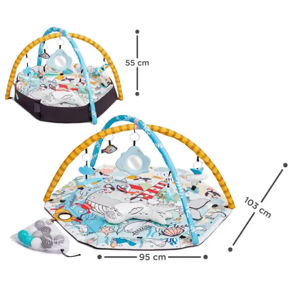 Covoraş pentru joc KinderKraft Smartplay Sea (SEAKPSMSE00MUL0000) 0+/ Rotund/ Gray photo 3 Covoraş pentru joc KinderKraft Smartplay Sea (SEAKPSMSE00MUL0000) 0+/ Rotund/ Gray photo 3